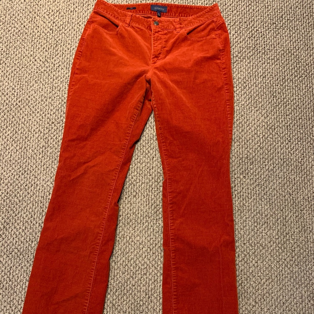 Talbots Burnt Orange Corduroys